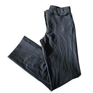 Eileen Fisher Women's Straight Leg Black Pants SZ Small Ribbed Stretch Pockets